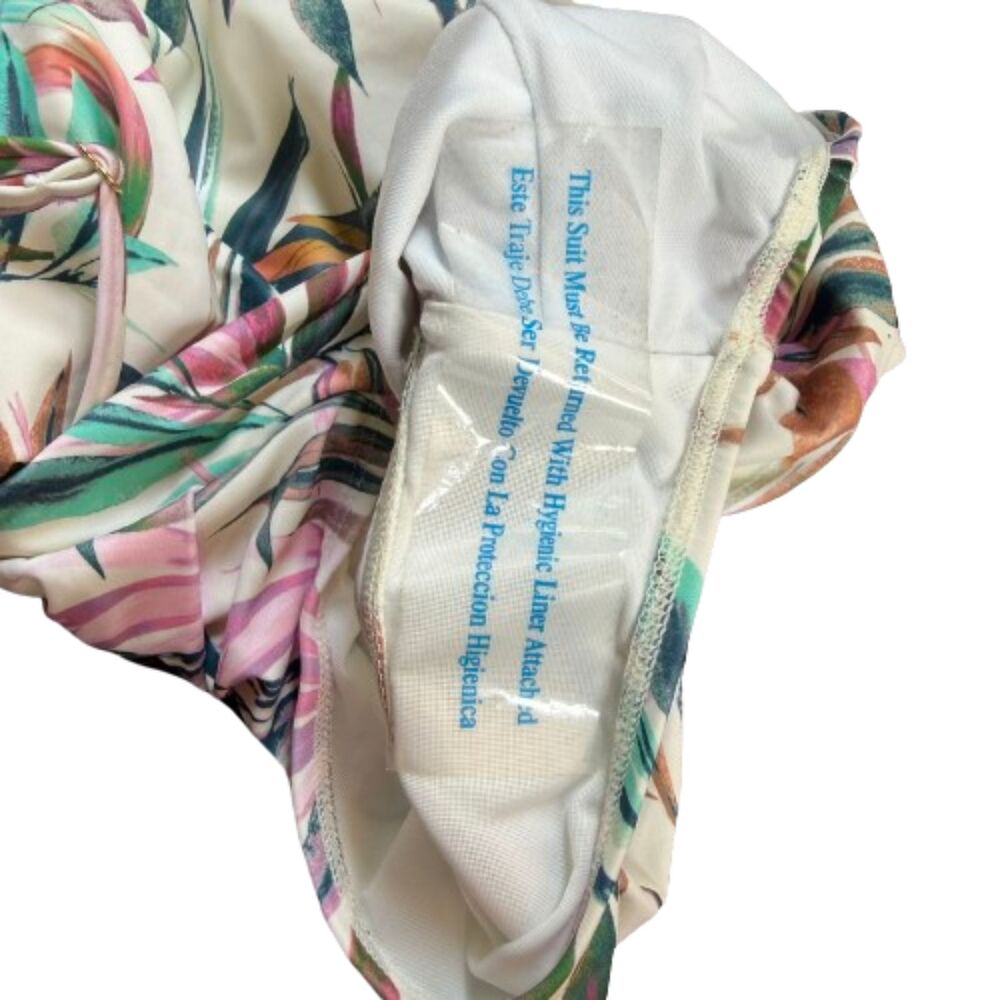 Shade & Shore NWOT Tropical Leaf One Piece Swimsuit Size XS - Picture 5 of 5
